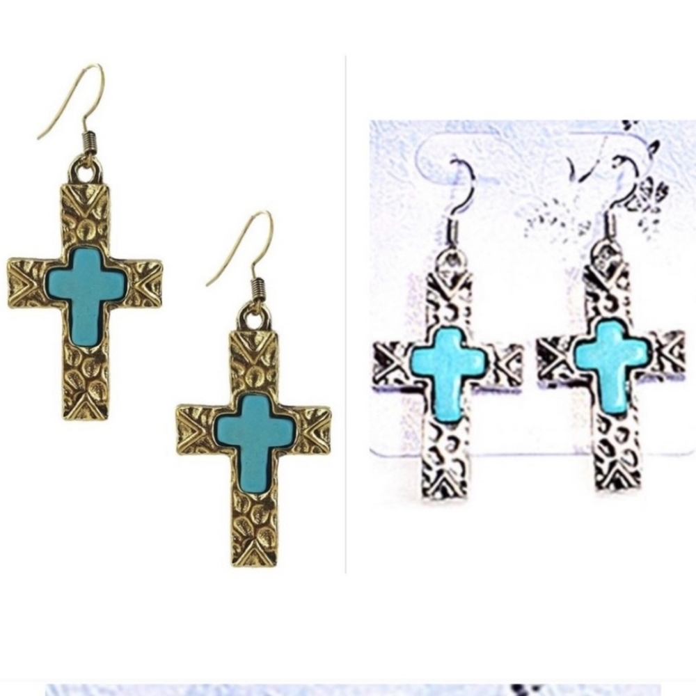 Cross earrings